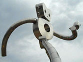 traveling man sculpture